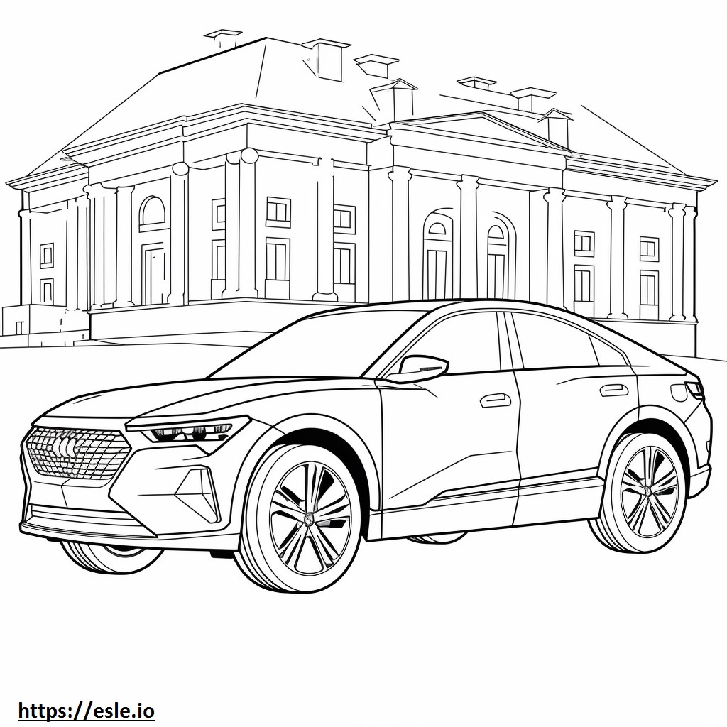 Audi Q4 40 e-tron 2024 kleurplaat kleurplaat