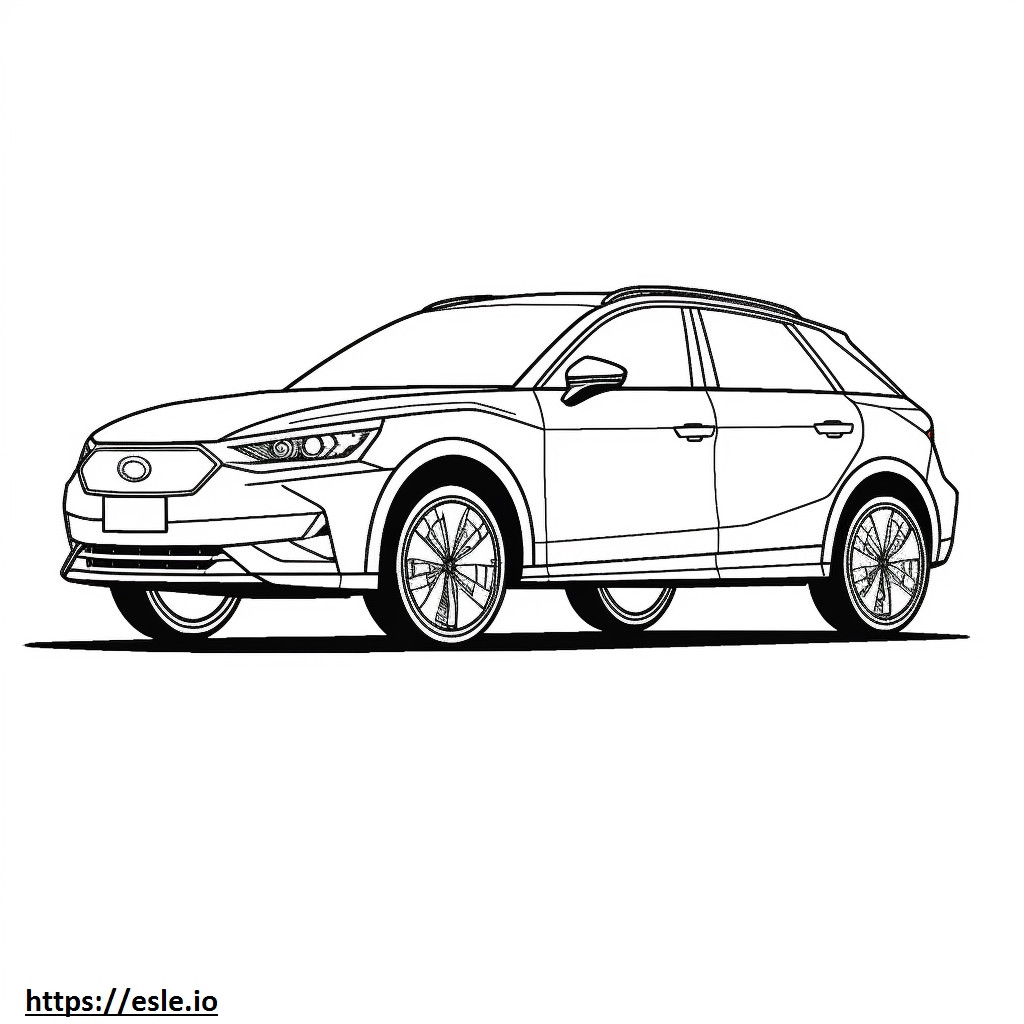 Audi Q4 50 e-tron quattro 2024 ausmalbild
