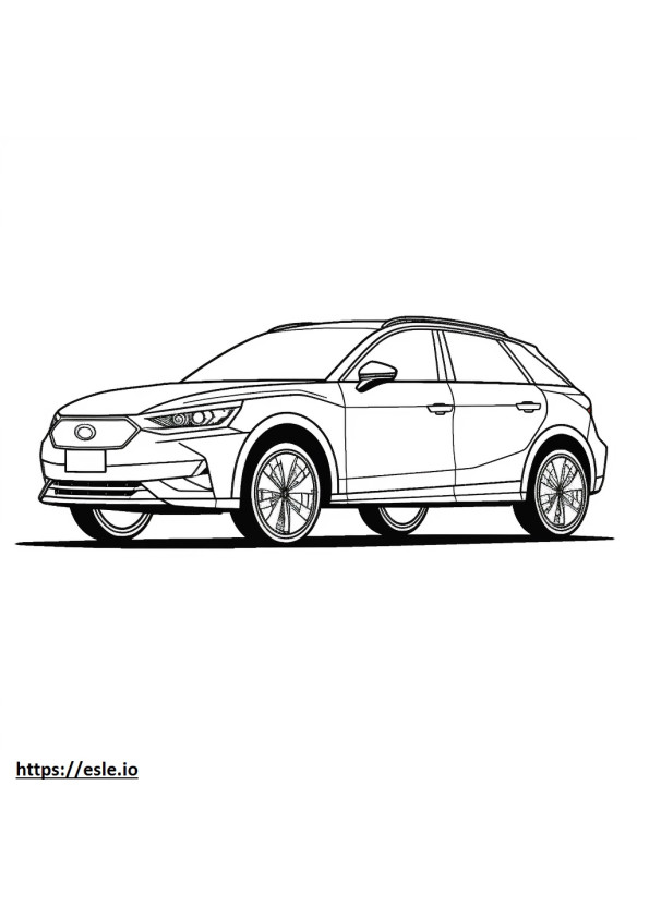 Audi Q4 50 e-tron quattro 2024 ausmalbild