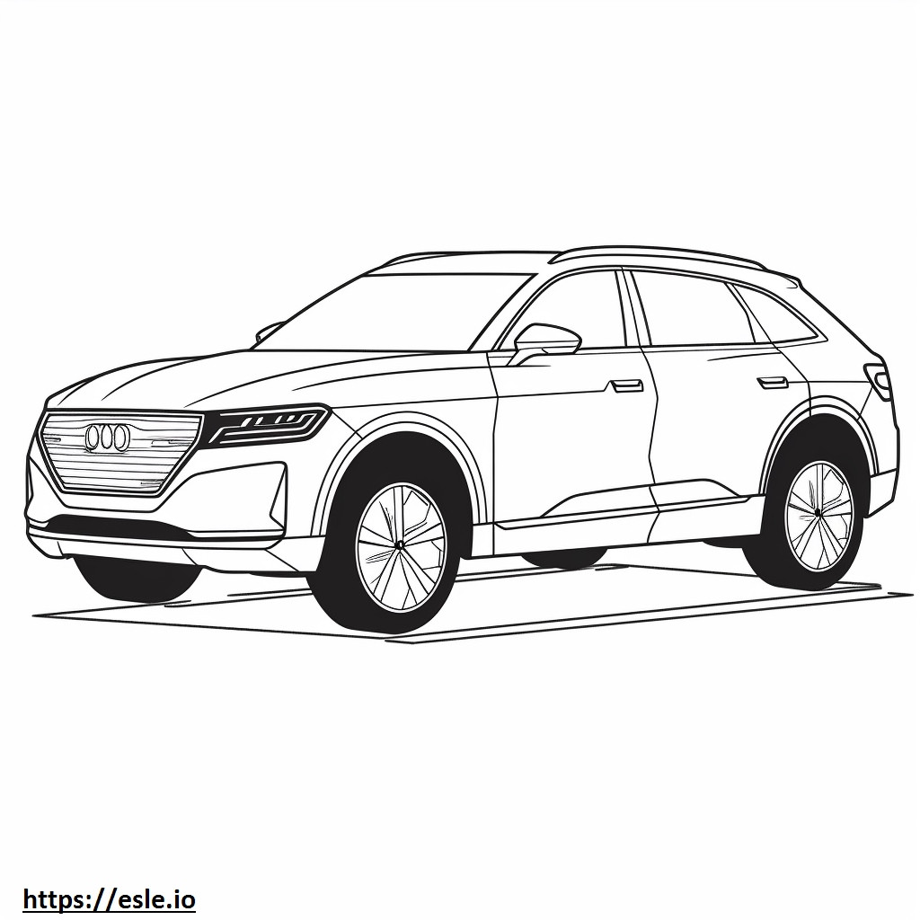 Audi Q4 50 e-tron quattro 2024 kolorowanka