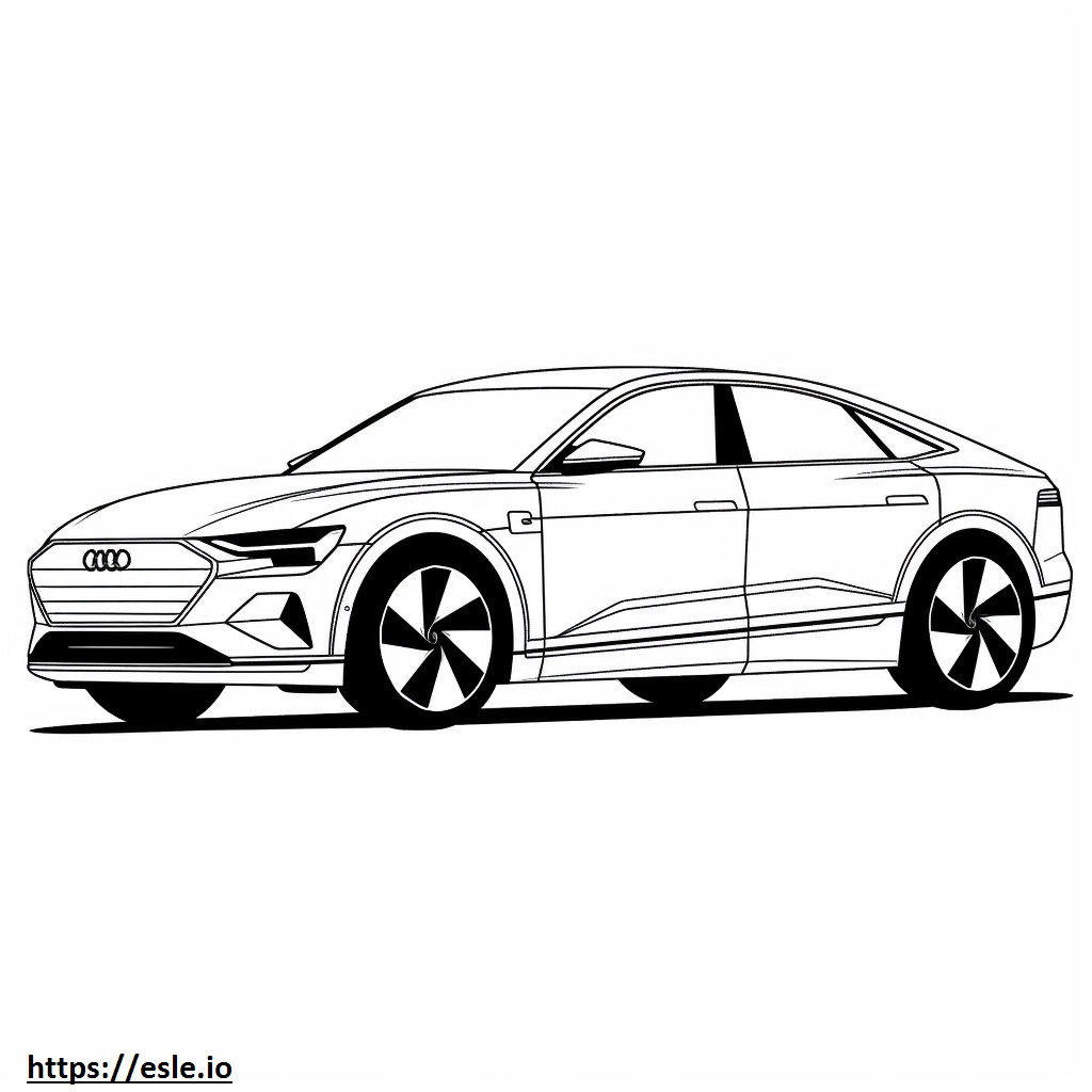 Audi Q4 Sportback 50 e-tron quattro 2024 da colorare