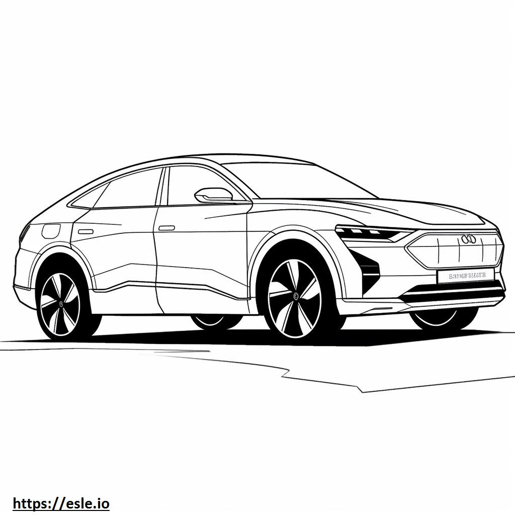 Audi Q8 e-tron quattro 2024 para colorir