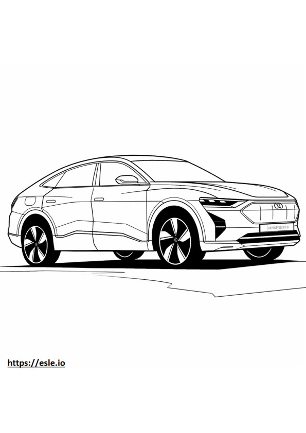 Audi Q8 e-tron quattro 2024 gambar mewarnai