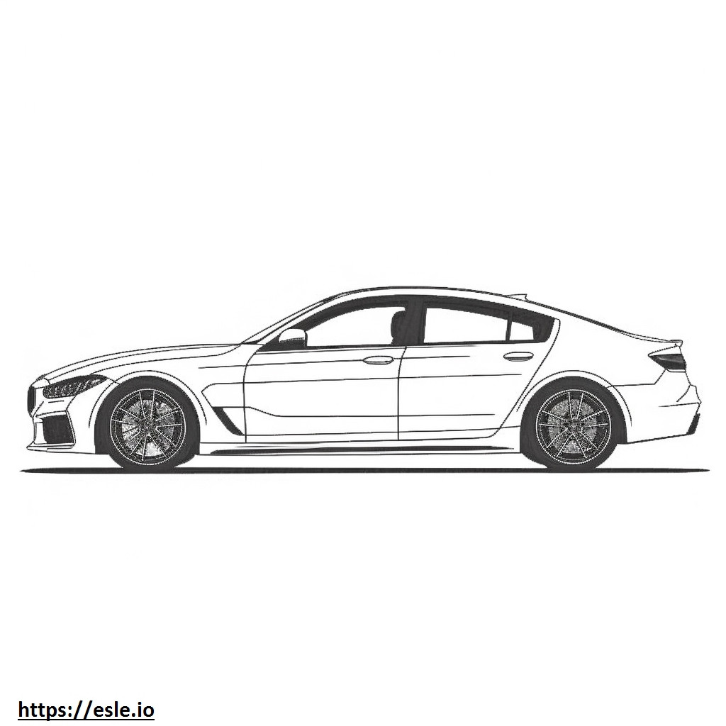 BMW i4 M50 Gran Coupé (rodas de 20 polegadas) 2024 para colorir