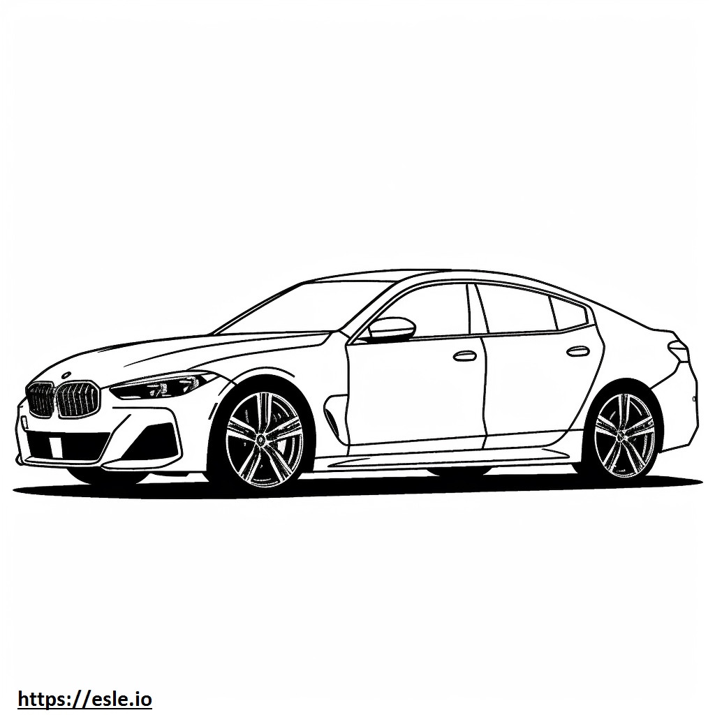 BMW i4 xDrive40 Gran Coupé (rodas de 19 polegadas) 2024 para colorir