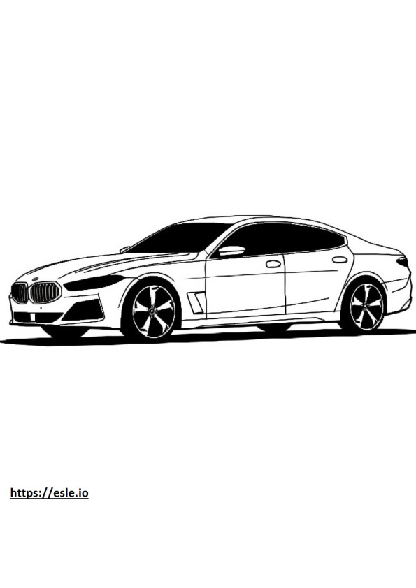 BMW i4 eDrive35 Gran Coupe (19-calowe koła) 2024 kolorowanka