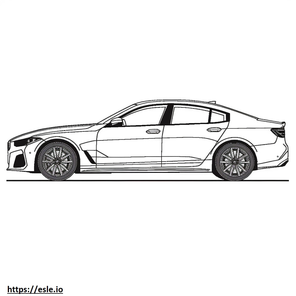 BMW i4 eDrive35 Gran Coupé (rodas de 19 polegadas) 2024 para colorir