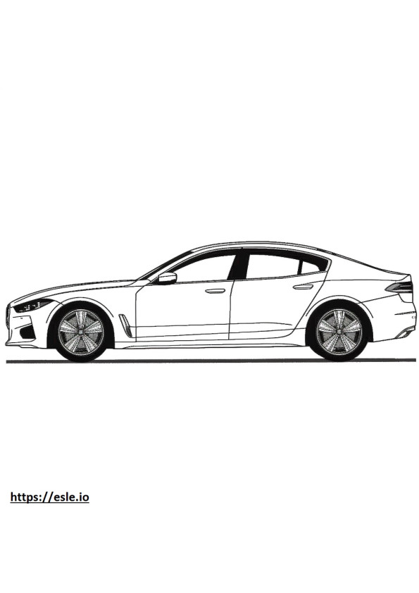 BMW i4 eDrive40 Gran Coupé (rodas de 18 polegadas) 2024 para colorir