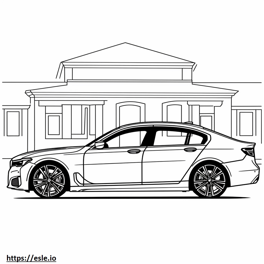 BMW i5 eDrive40 berlina (ruote da 20 pollici) 2024 da colorare