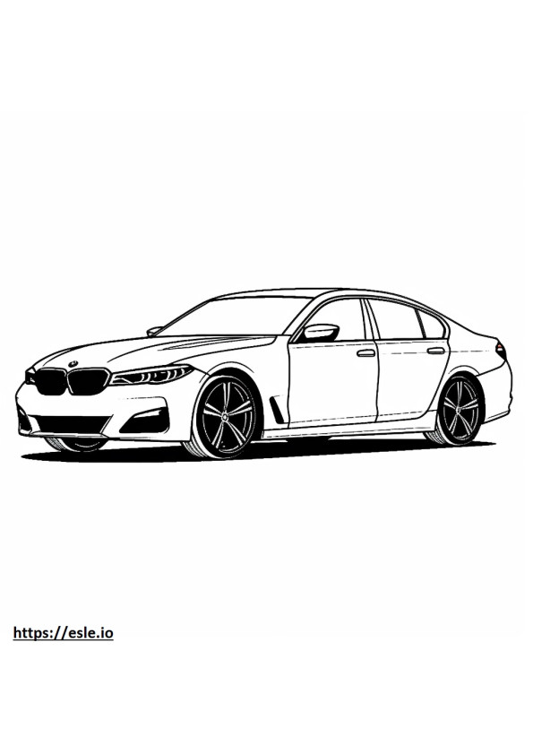 BMW i5 eDrive40 berlina (ruote da 21 pollici) 2024 da colorare