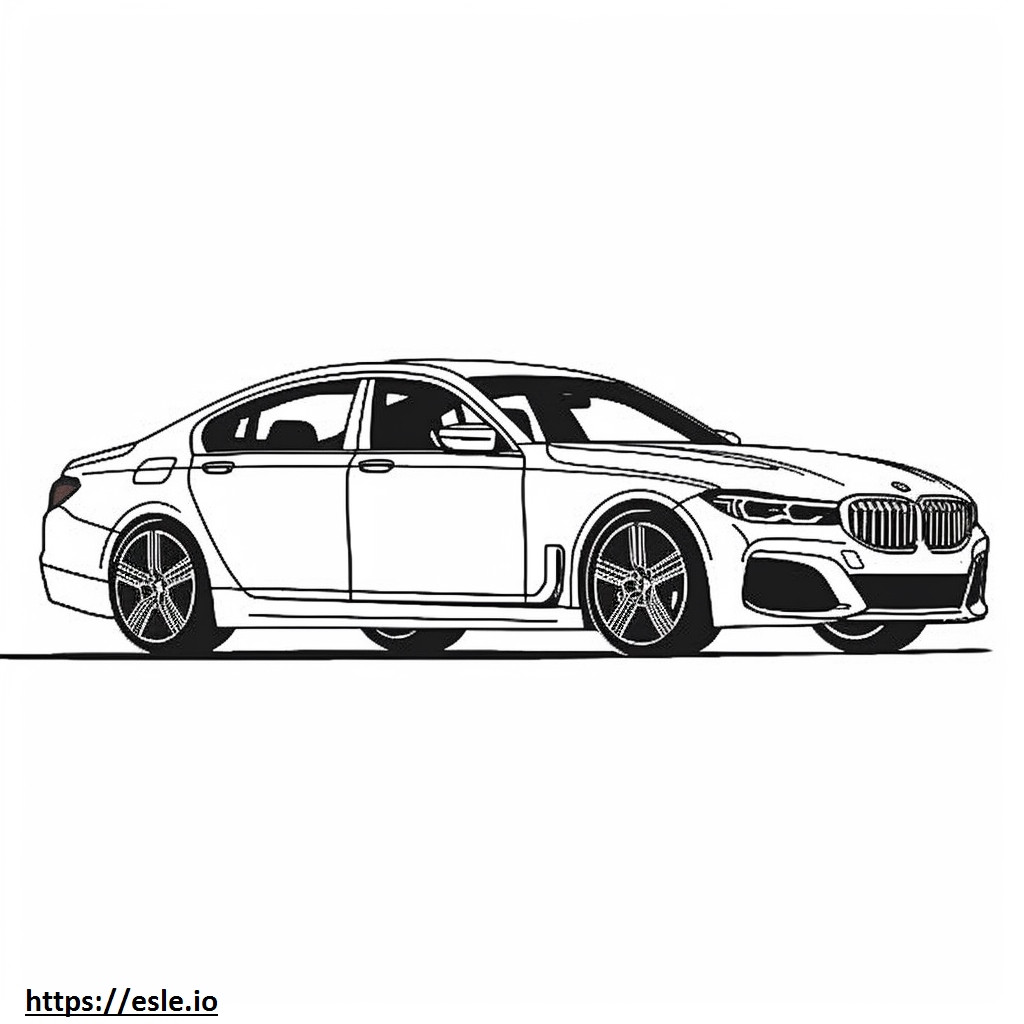 BMW i7 M70 xDrive Sedan (21 inç Tekerlekler) 2024 boyama