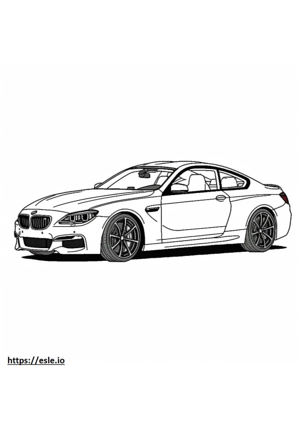 BMW iX M60 (21インチホイール) 2024 ぬりえ - 塗り絵