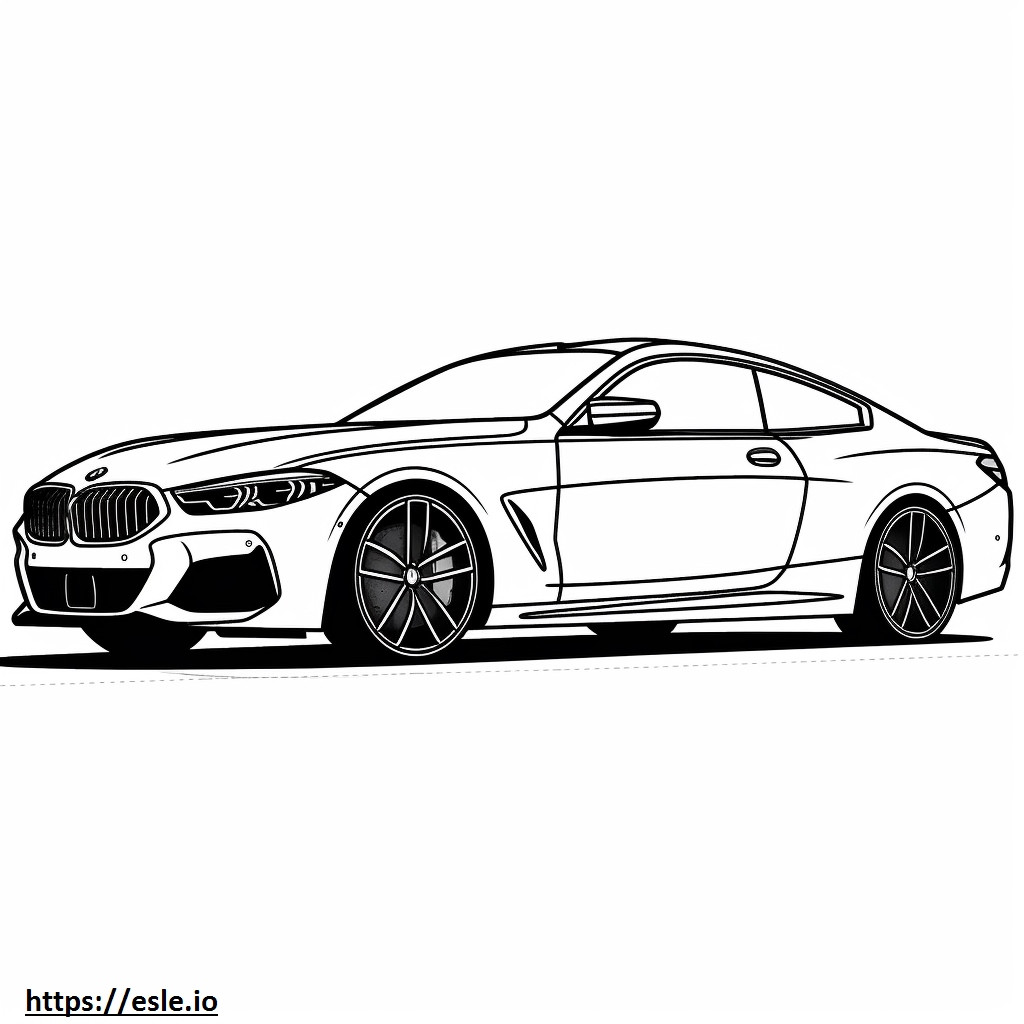 BMW iX M60 (Roda 21 inci) 2024 gambar mewarnai