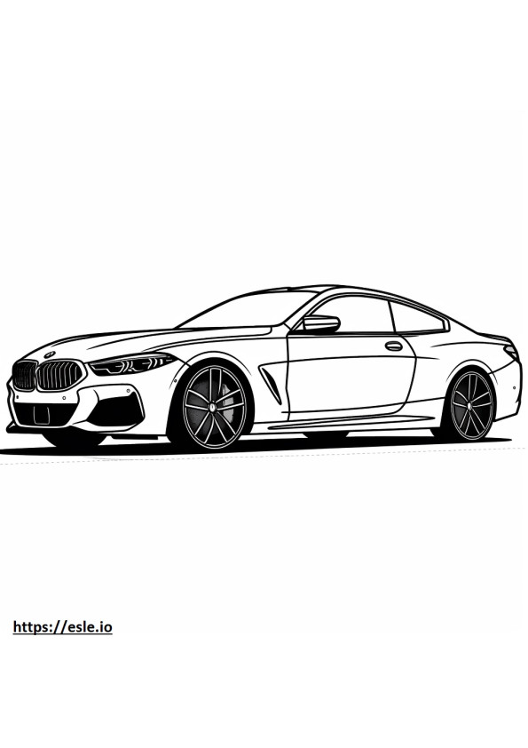BMW iX M60 (21 Zoll Räder) 2024 ausmalbild