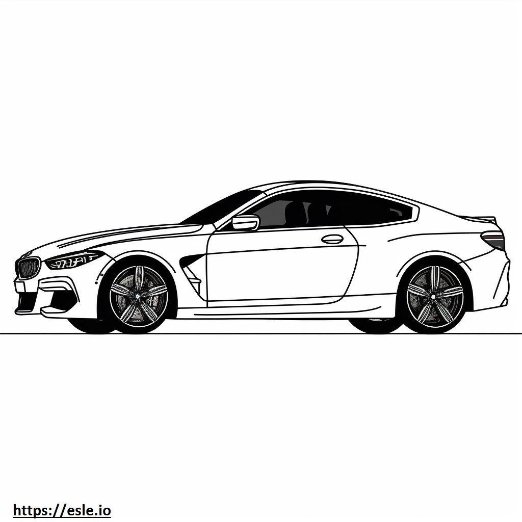 BMW iX M60 (ruedas de 21 pulgadas) 2024 para colorear e imprimir
