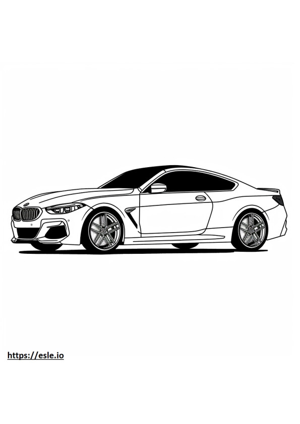 BMW iX M60 (Roda 22 inci) 2024 gambar mewarnai
