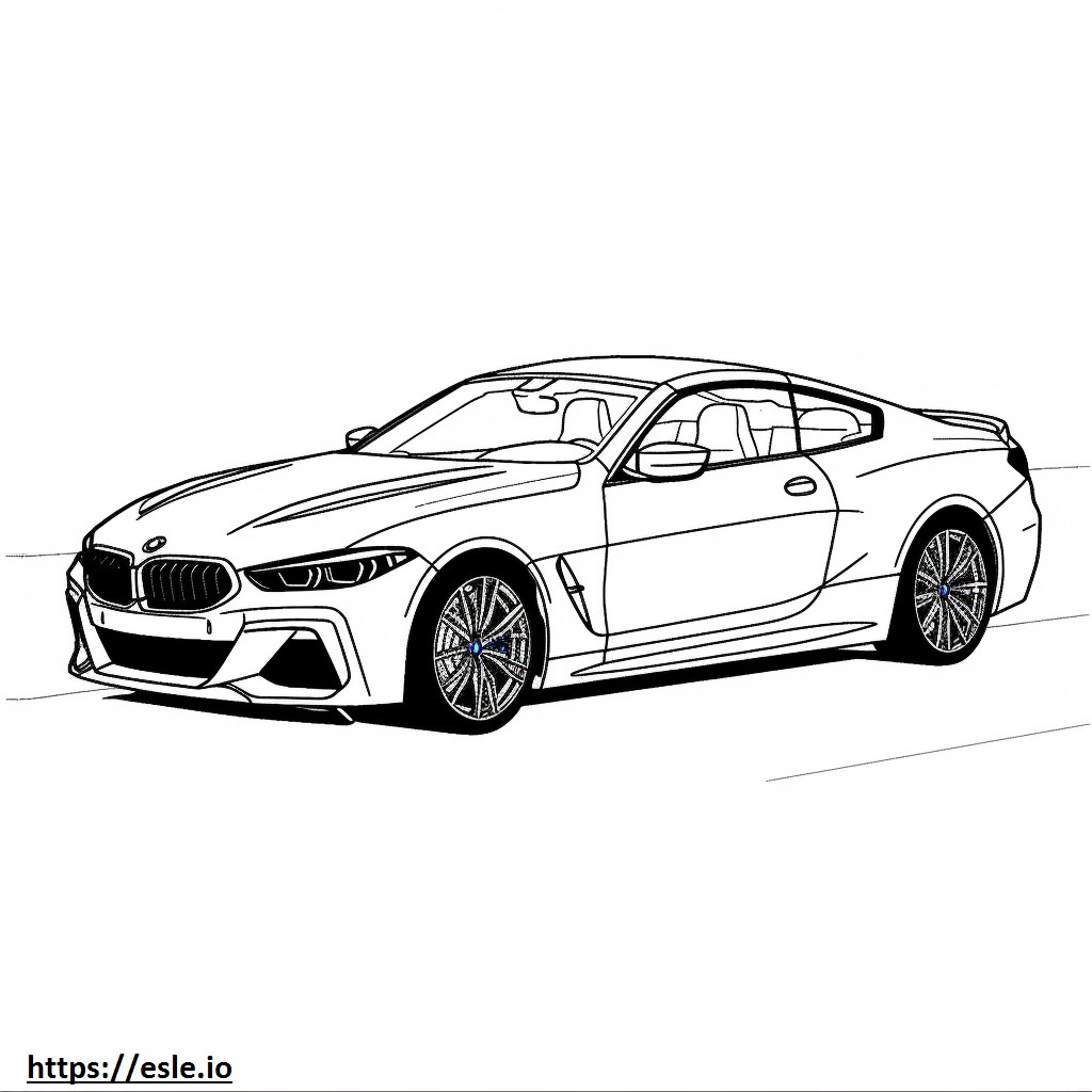 Coloriage BMW iX M60 (Jantes 22 pouces) 2024 à imprimer
