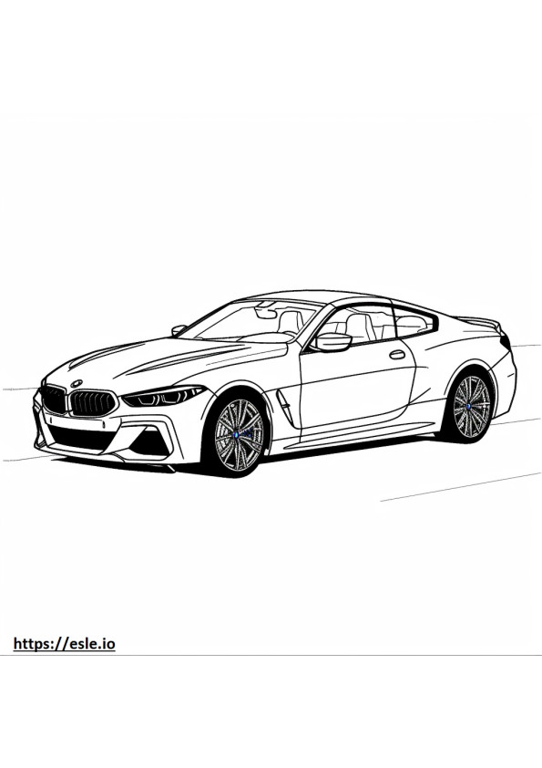 BMW iX M60 (ruedas de 22 pulgadas) 2024 para colorear e imprimir