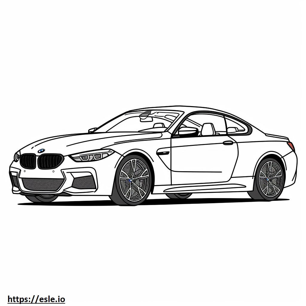 Coloriage BMW iX M60 (Jantes 22 pouces) 2024 à imprimer