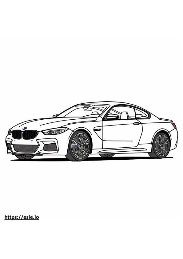 BMW iX M60 (22 inch Wheels) 2024 coloring page