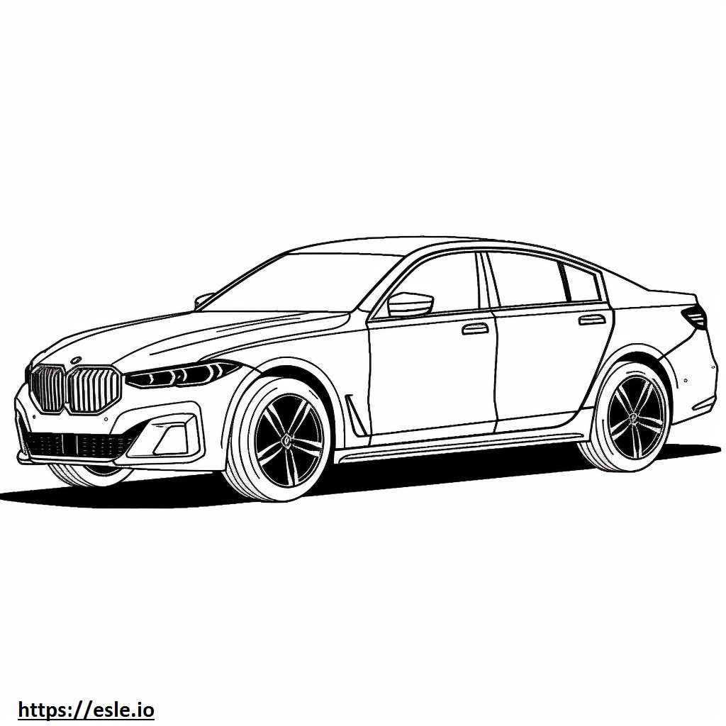 BMW iX xDrive40 (ruedas de 20 pulgadas) 2024 para colorear e imprimir