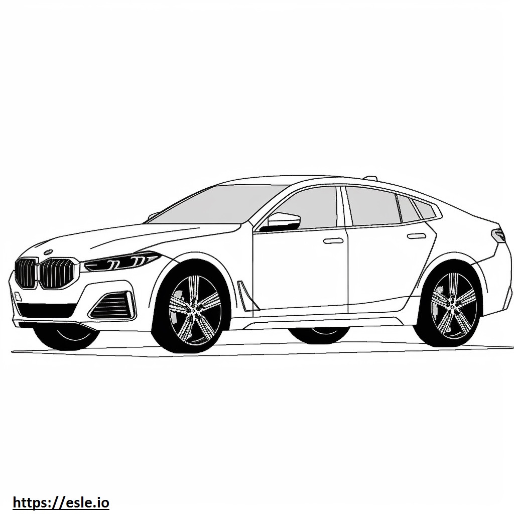 BMW iX xDrive40 (21 inch Wheels) 2024 coloring page
