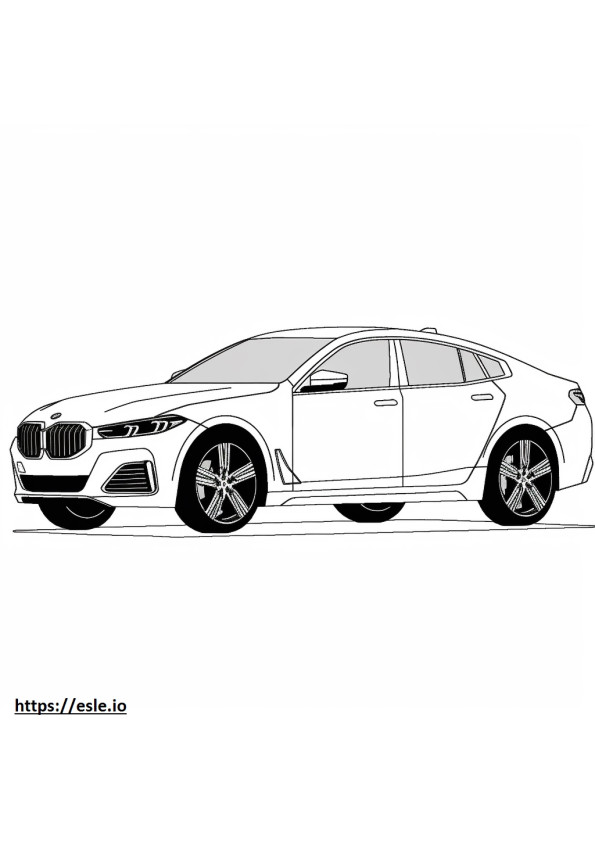 BMW iX xDrive40 (21 inch Wheels) 2024 coloring page