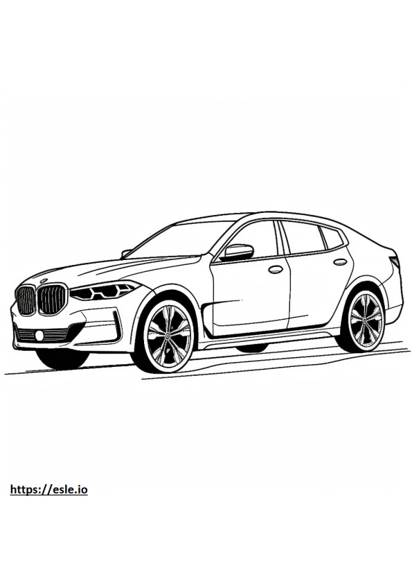 BMW iX xDrive40 (rodas de 22 polegadas) 2024 para colorir