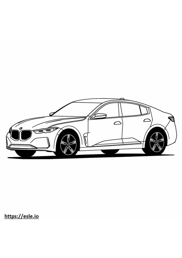 BMW iX xDrive40 (22 Zoll Räder) 2024 ausmalbild
