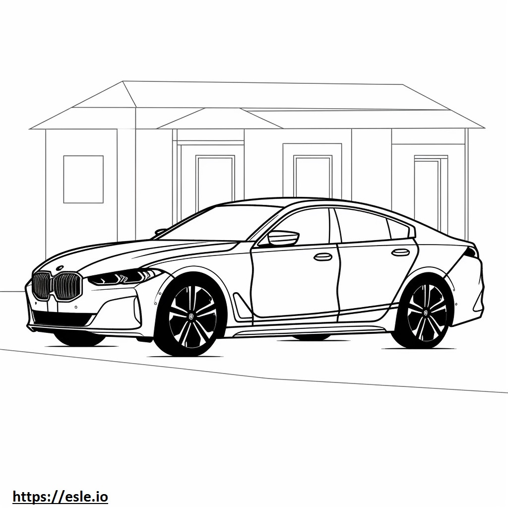 BMW iX xDrive40 (22 inch Wheels) 2024 coloring page