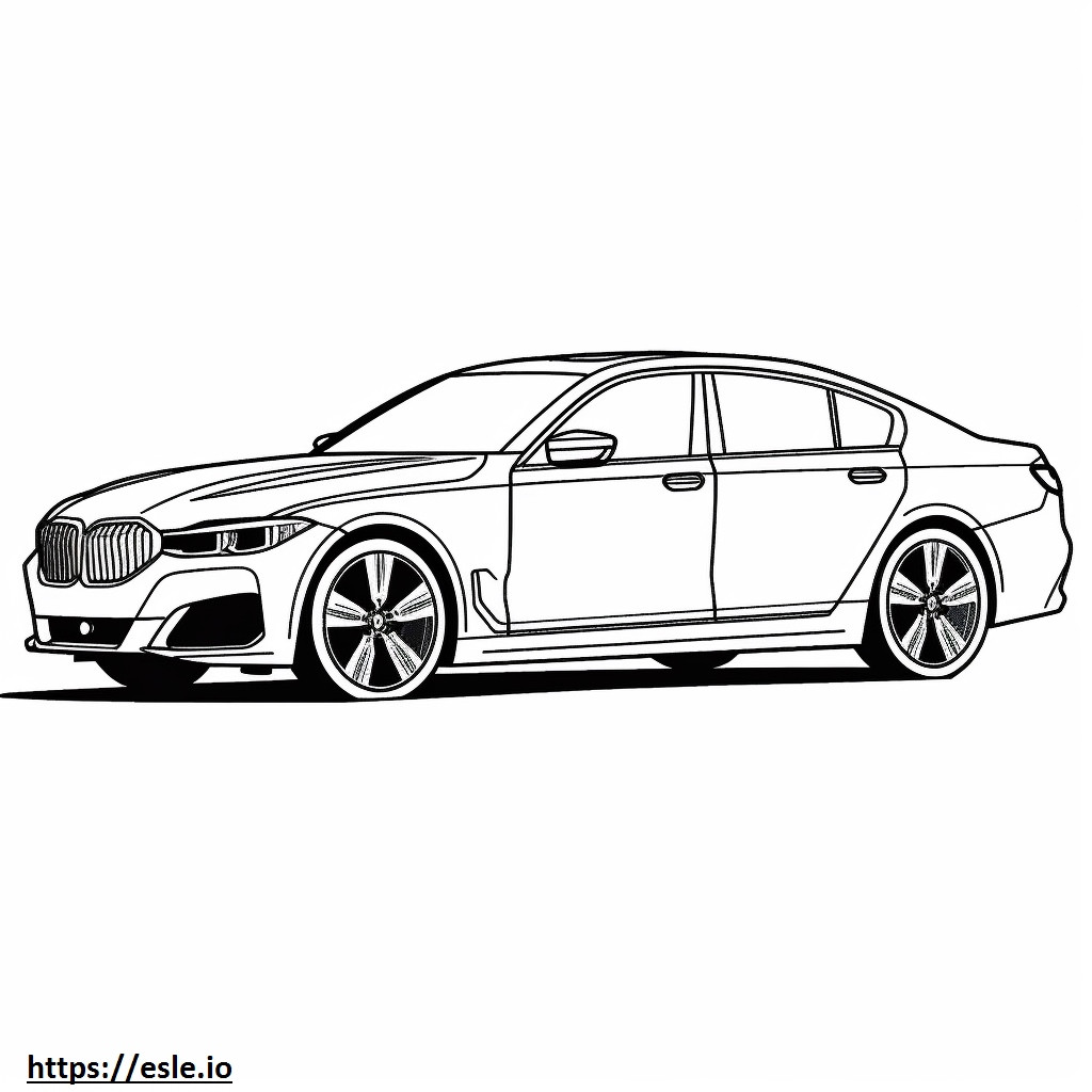 BMW iX xDrive50 (20 inch wheels) 2024 coloring page