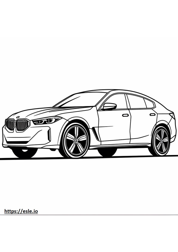 BMW iX xDrive50 (22 inch wielen) 2024 kleurplaat