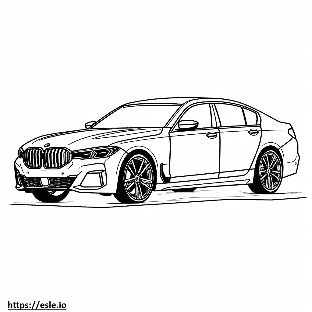 BMW iX xDrive50 (22 inch wielen) 2024 kleurplaat kleurplaat