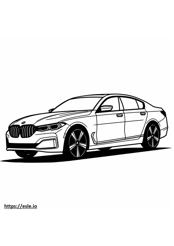 BMW iX xDrive50 (22インチホイール) 2024 ぬりえ - 塗り絵