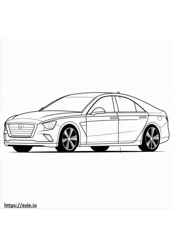 Genesis Electrified GV70 2024 coloring page