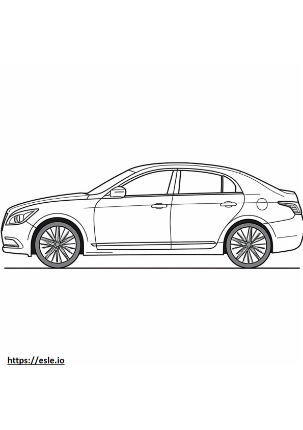 Genesis GV60 Advanced (19 inch Wheels) 2024 coloring page