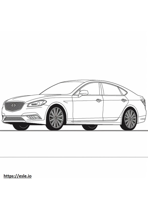 Genesis GV60 Advanced (19 inch Wheels) 2024 coloring page