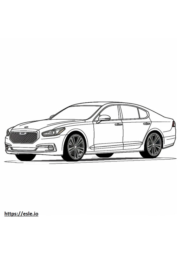 Genesis GV60 Advanced (20 inch Wheels) 2024 coloring page
