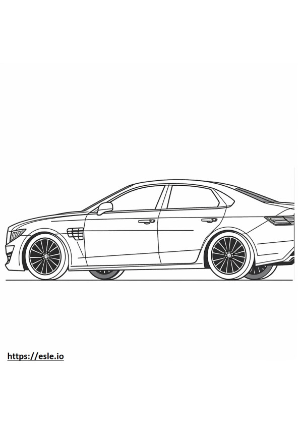 Genesis GV60 Advanced (20 inch Wheels) 2024 coloring page