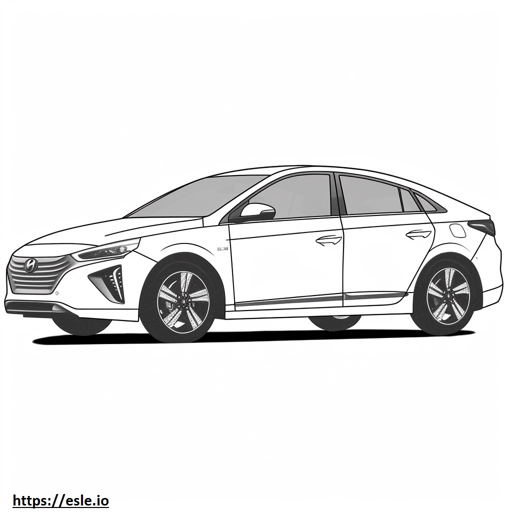 Hyundai Ioniq 6 hosszú távú összkerékhajtás (20 hüvelykes kerekekkel) 2024 szinező
