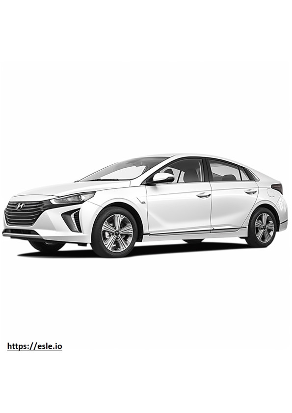 Hyundai Ioniq 6 dalekiego zasięgu AWD (20-calowe koła) 2024 kolorowanka
