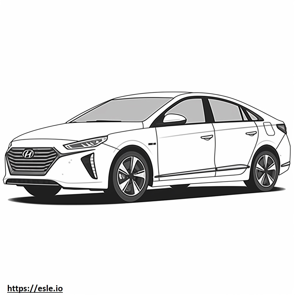 Hyundai Ioniq 6 Standard Range RWD 2024 para colorir