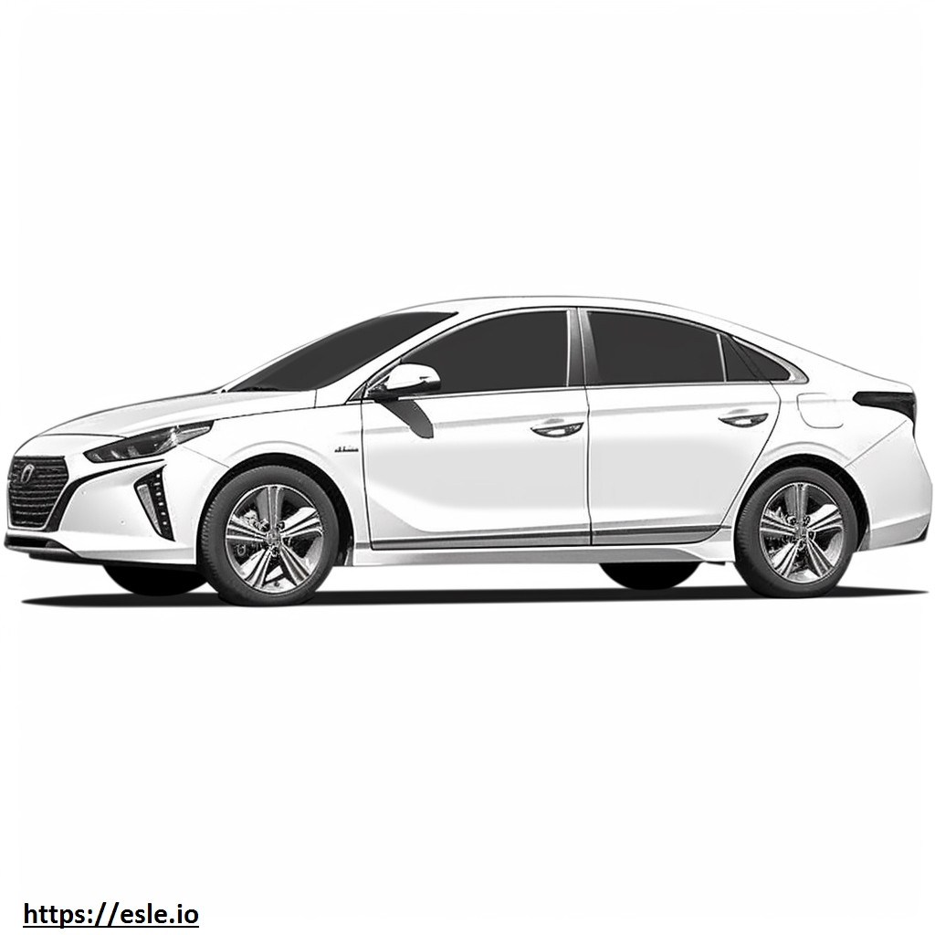 Hyundai Ioniq 5 Long range RWD 2024 coloring page