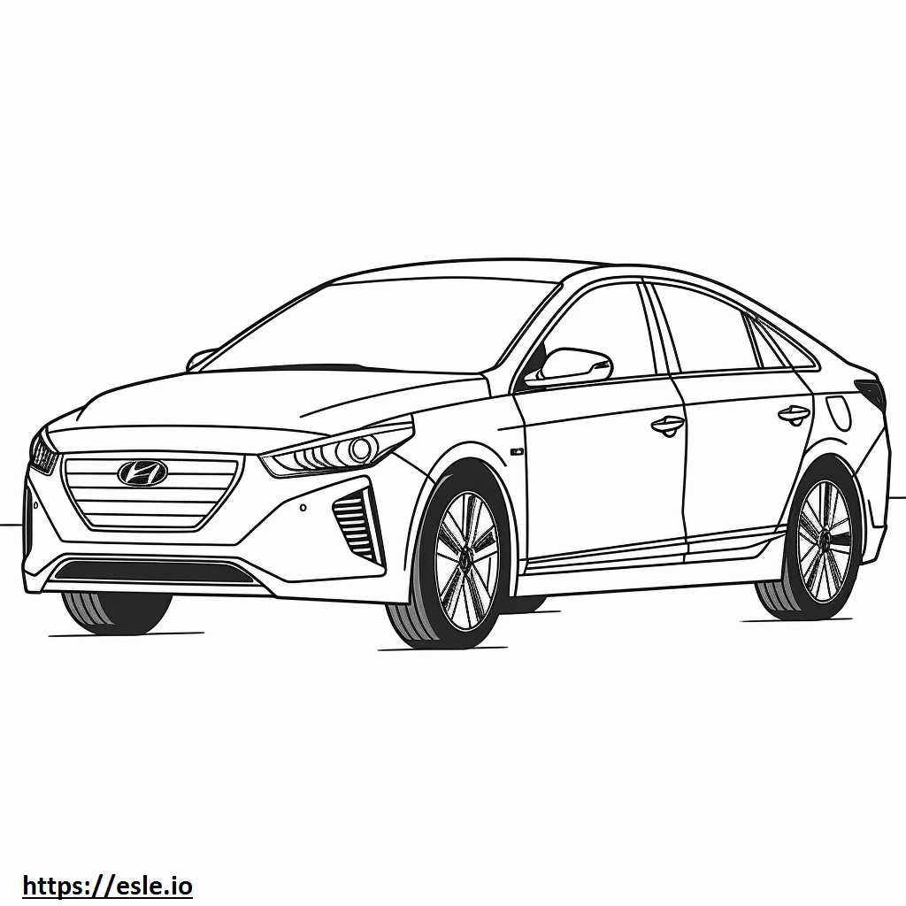 Hyundai Ioniq 5 Standard range RWD 2024 coloring page