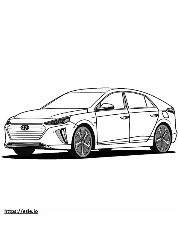 Hyundai Ioniq 5 Standard range RWD 2024 coloring page