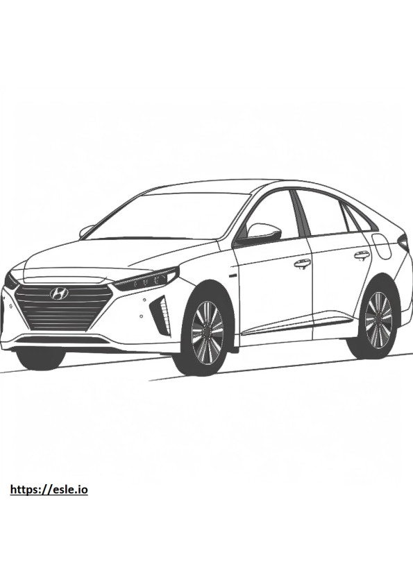Hyundai Ioniq 5 Standaardreeks RWD 2024 kleurplaat