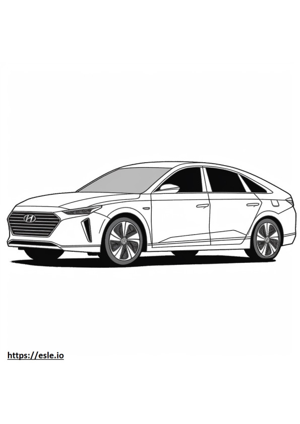 Hyundai Ioniq 5 Langstrecken-AWD 2024 ausmalbild