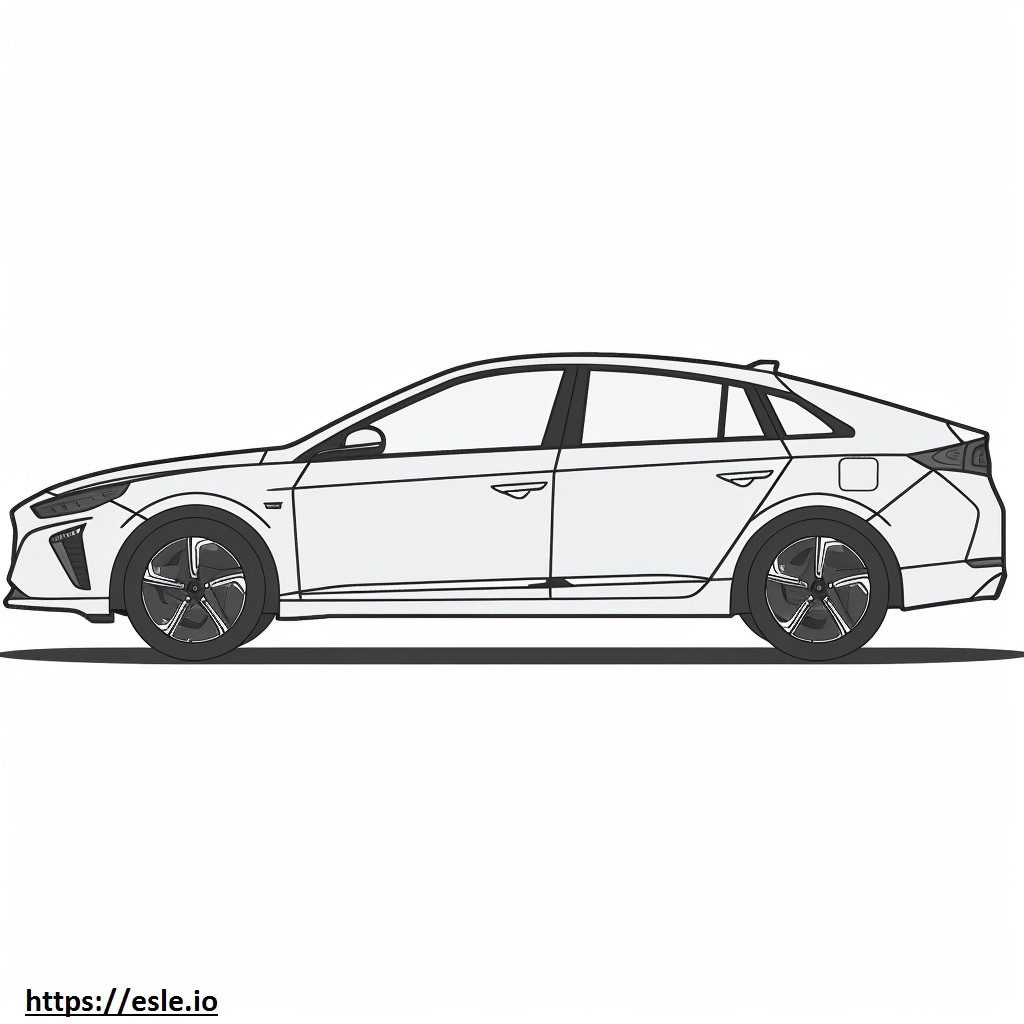 Hyundai Ioniq 5 Longo alcance AWD 2024 para colorir