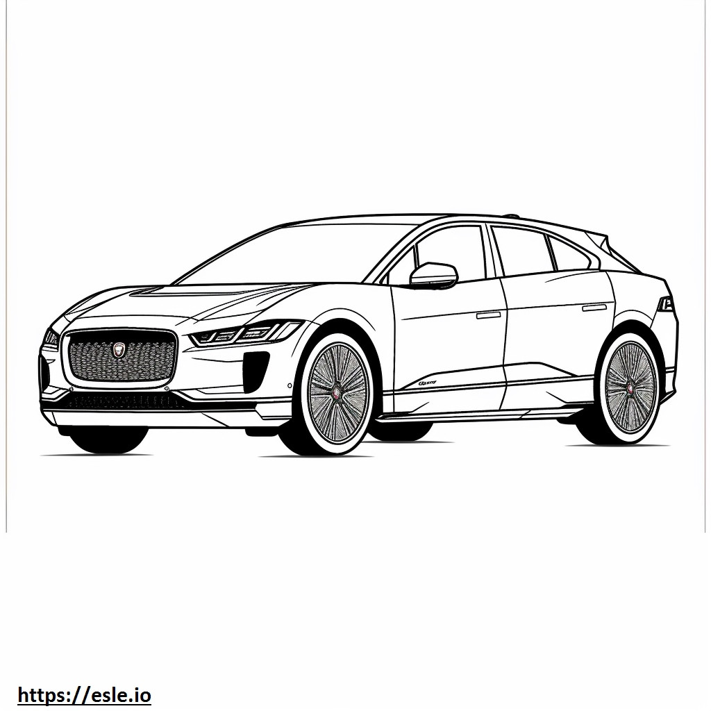 Jaguar I-Pace EV400 (20 inch tires) 2024 coloring page