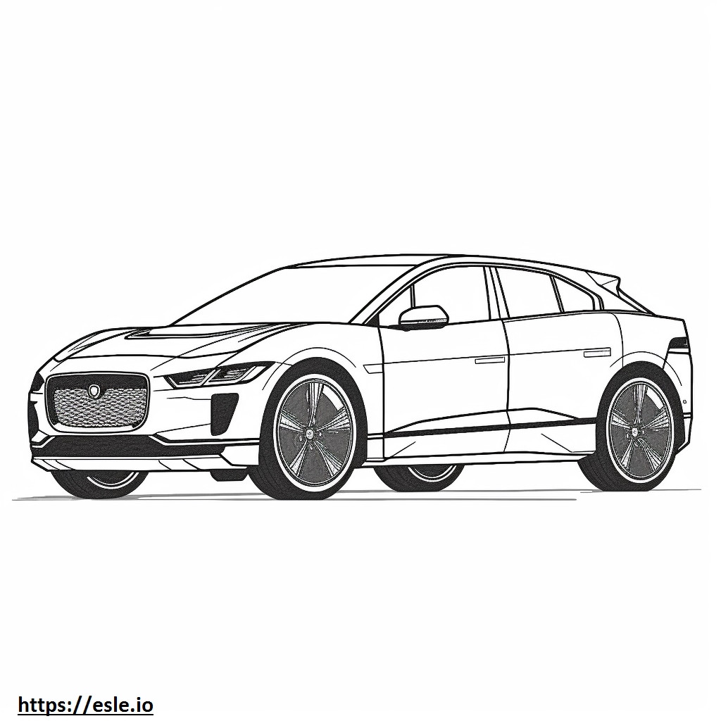 Jaguar I-Pace EV400 (20 inch tires) 2024 coloring page